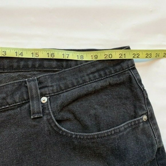 Vintage Polo Ralph Lauren RL Jean Big Jeans Mens 42x30 Banner Relaxed Black NEW - Picture 10 of 12